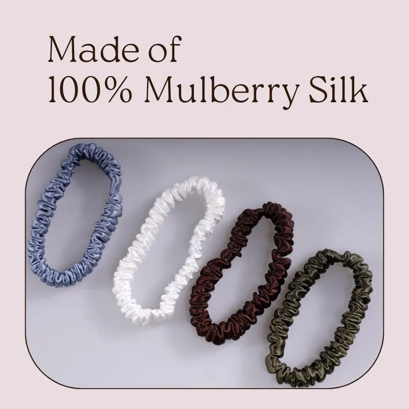 Silk skinny scrunchies - 4 Pack - Wilderness Ranch - dropshipping