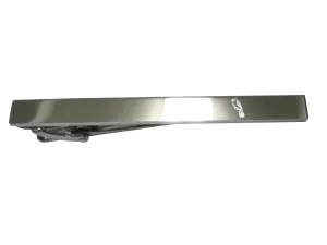 Silver Toned Etched Blue Jay Bird Tie Clip