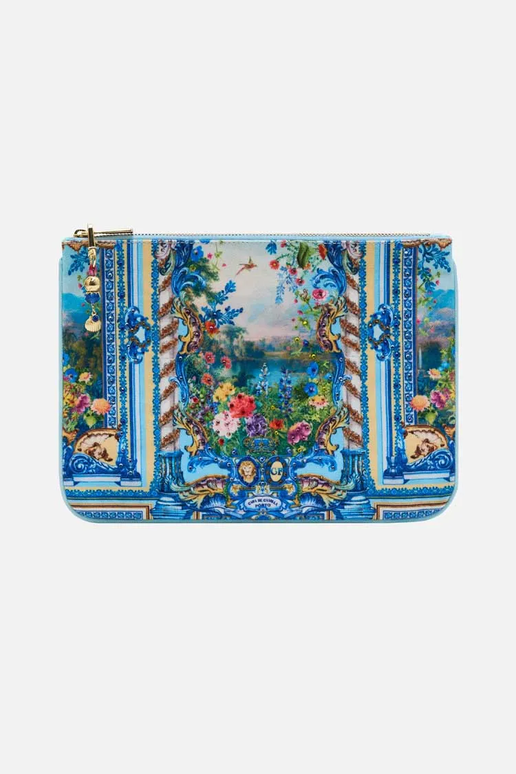 Small Canvas Clutch in Wall To Wall Wonders
