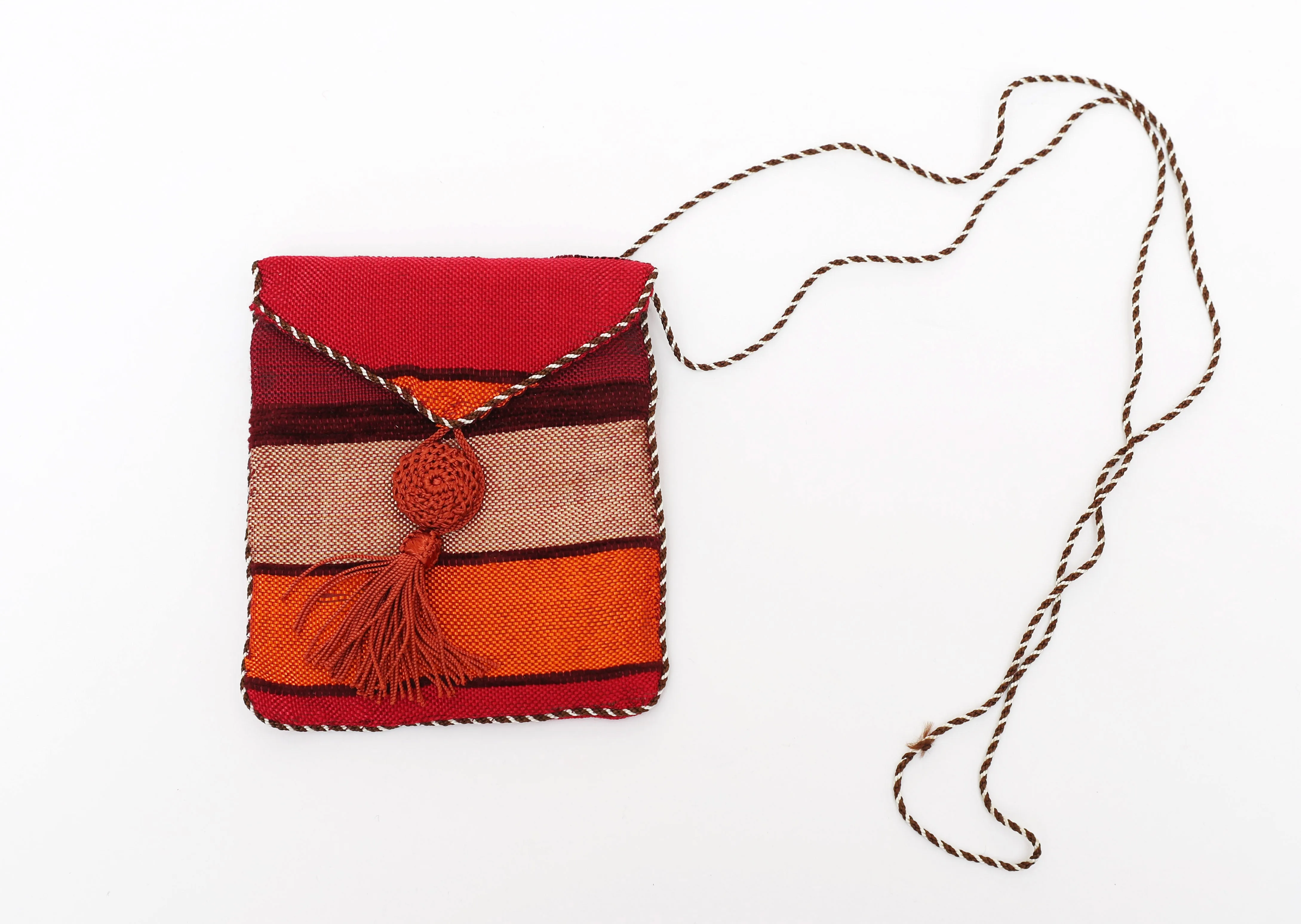 Small Silk and Linen Fold Over Purse