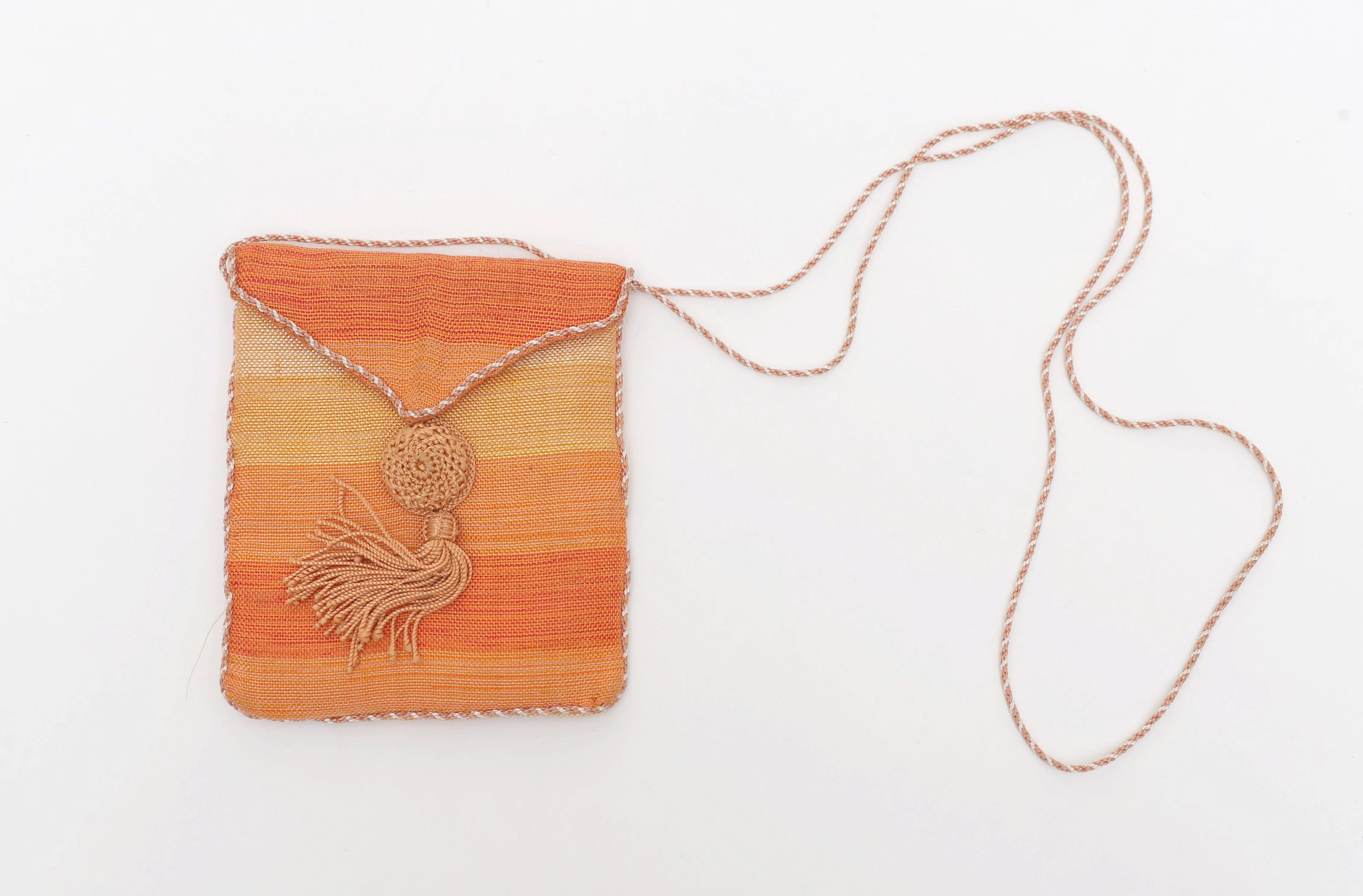 Small Silk and Linen Fold Over Purse
