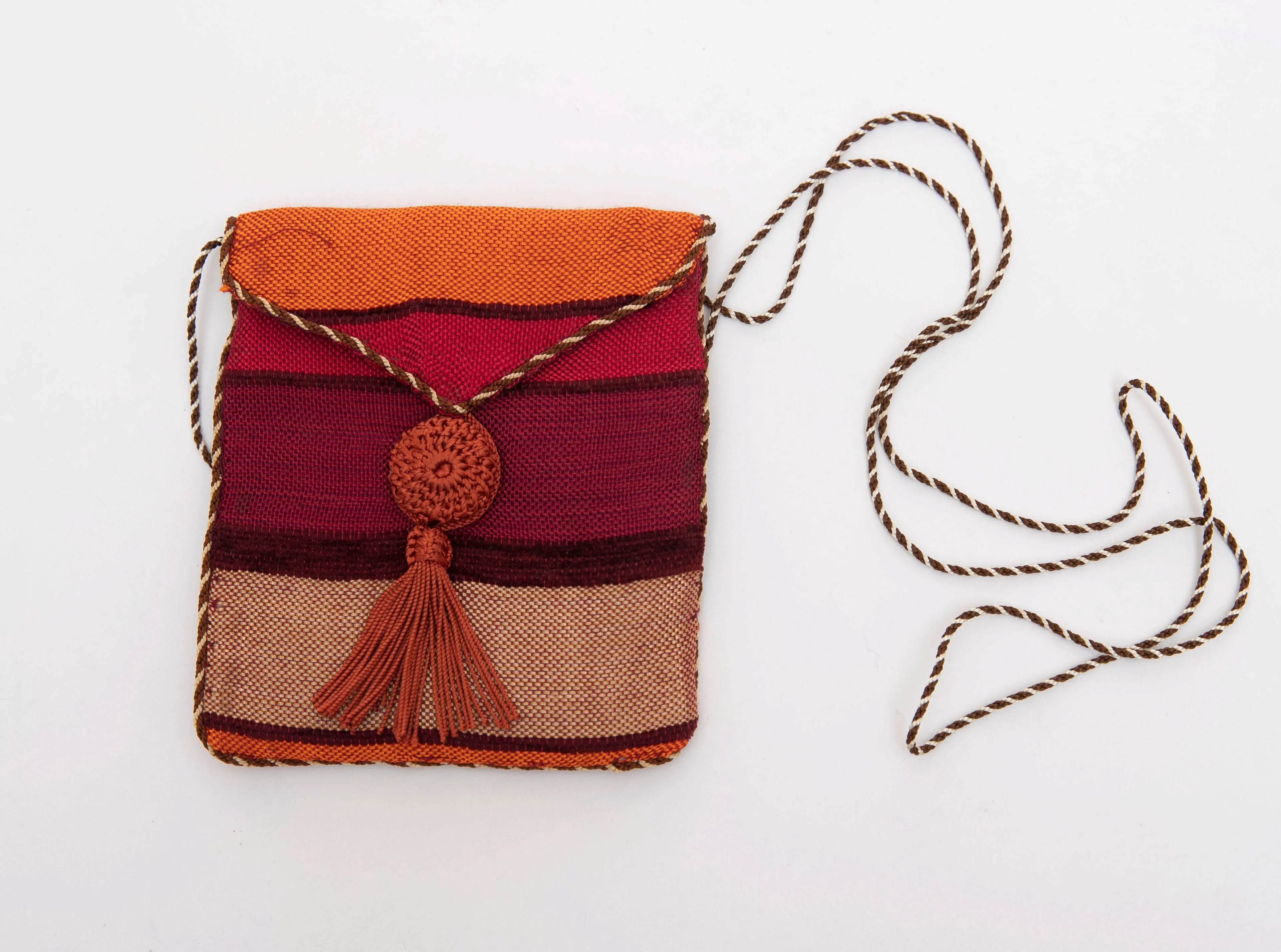 Small Silk and Linen Fold Over Purse