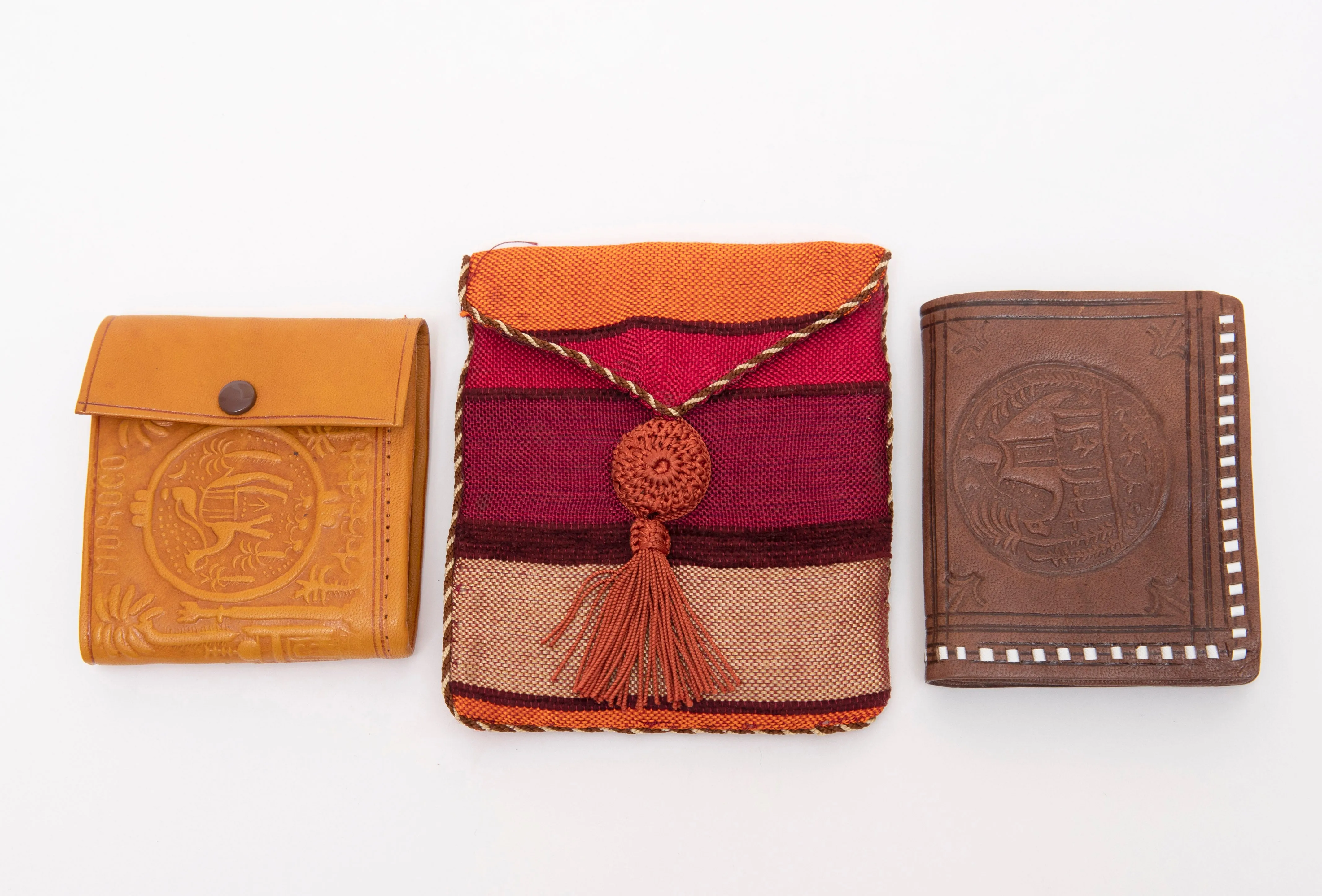 Small Silk and Linen Fold Over Purse