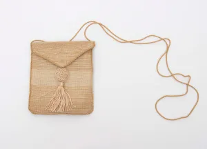 Small Silk and Linen Fold Over Purse
