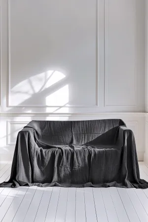 Sofa cover - dark gray