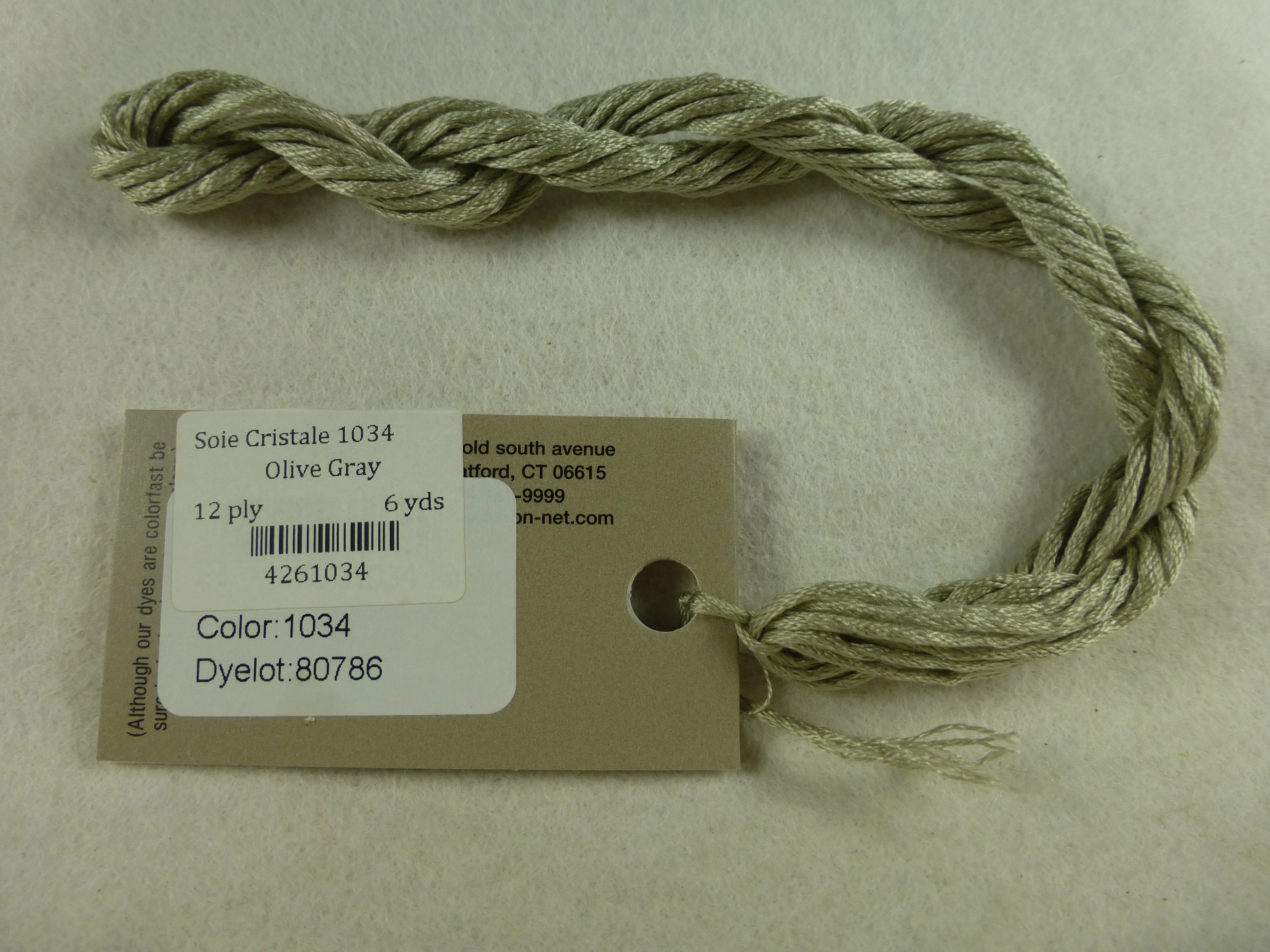 Soie Cristale 1034 Olive Gray