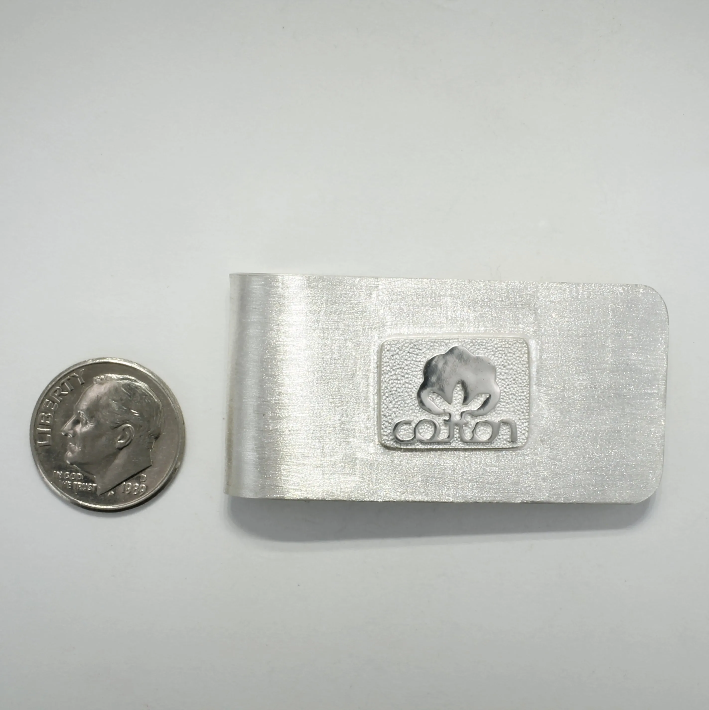 Solid 925 Sterling Silver Cotton Inc Money Clip