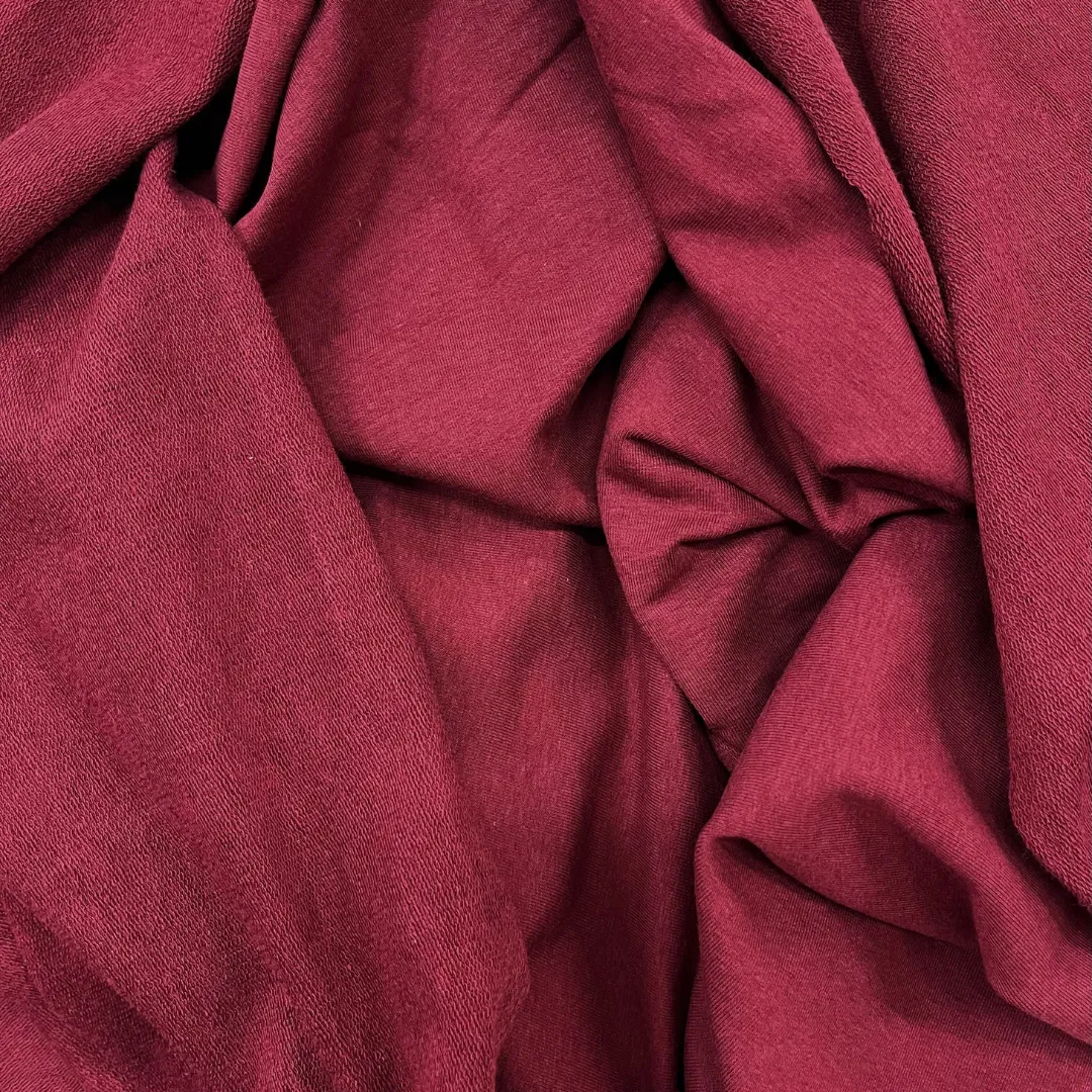 Soy/OC Stretch French Terry-Wine