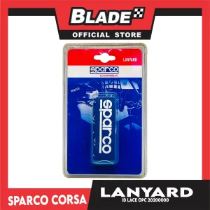 Sparco ID Lace Car Accessory Lanyard Neck Strap OPC20200000 (Blue)