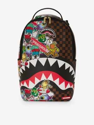 Sprayground Kids Sticker Bomb Backpack in Multicolour (46cm)