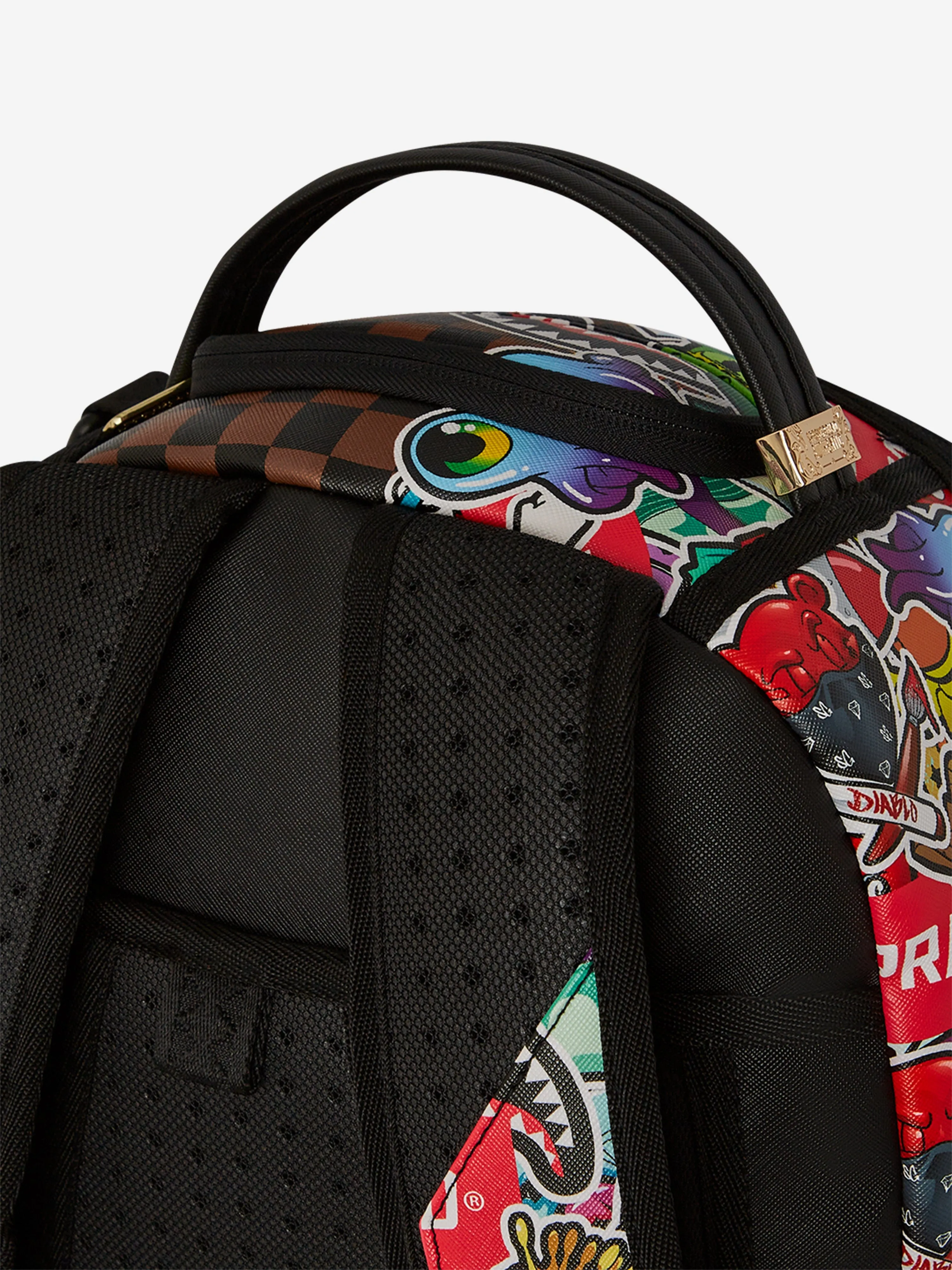 Sprayground Kids Sticker Bomb Backpack in Multicolour (46cm)