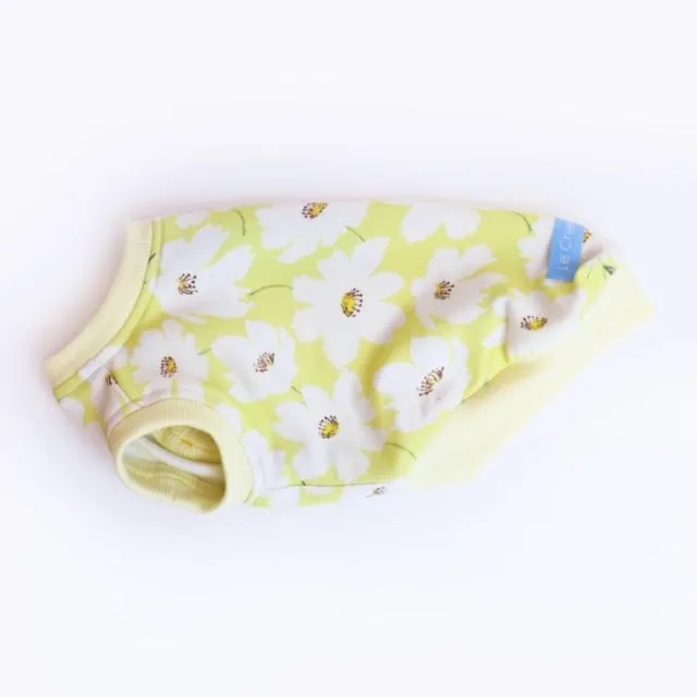 Spring Anemone Sleeveless Dog Top in Yellow