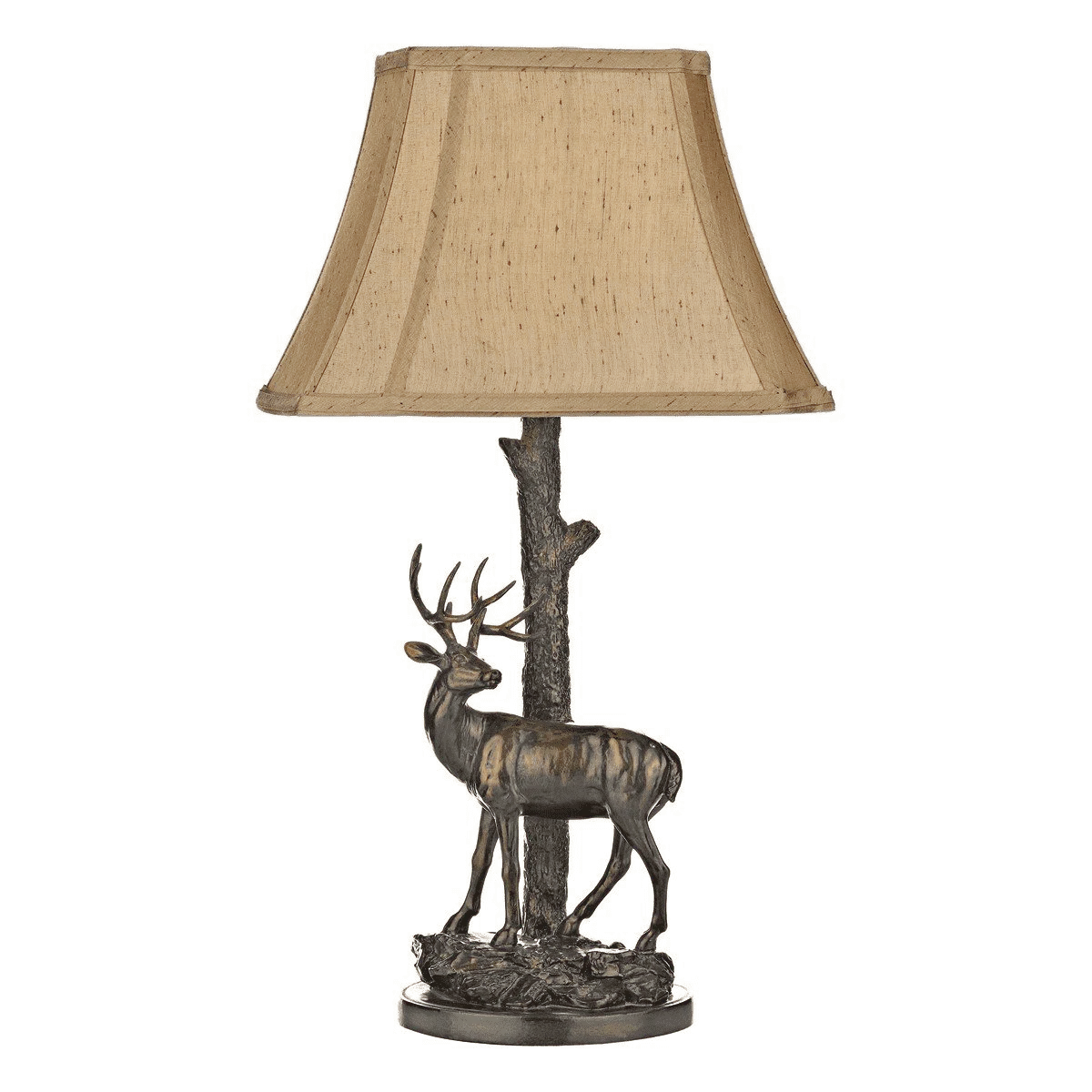 Stag Table Lamp With Shade