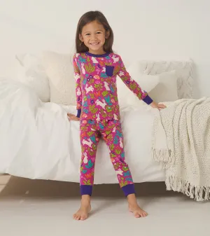 Storybook Wild  Bunnies Bamboo Pj Set