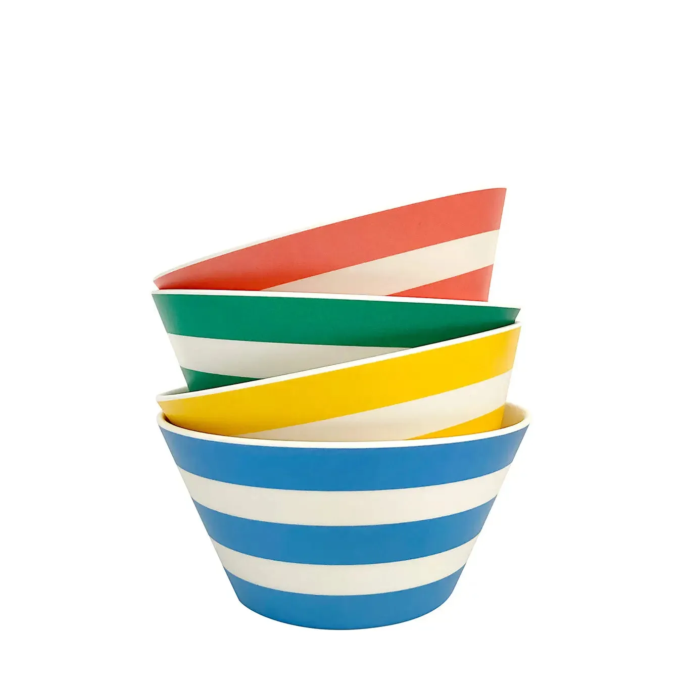 Stripe Bowl Assorted Colours - Set of 4