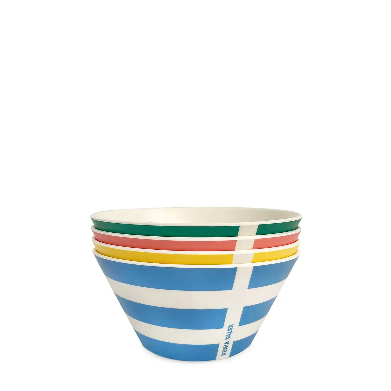 Stripe Bowl Assorted Colours - Set of 4