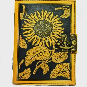 Sunflower Leather Embossed Journal 2937