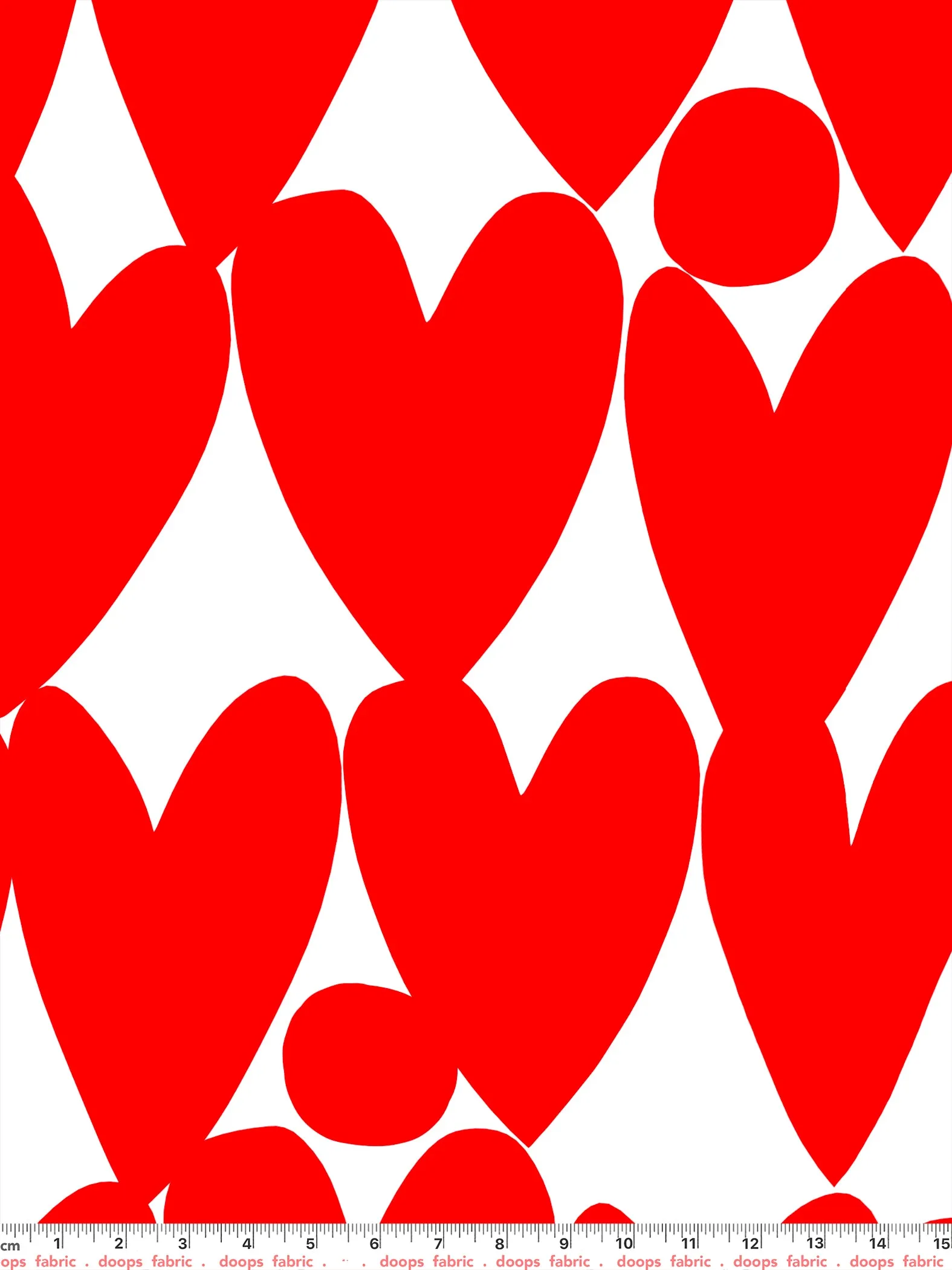 Sweet Red Love organic cotton linen