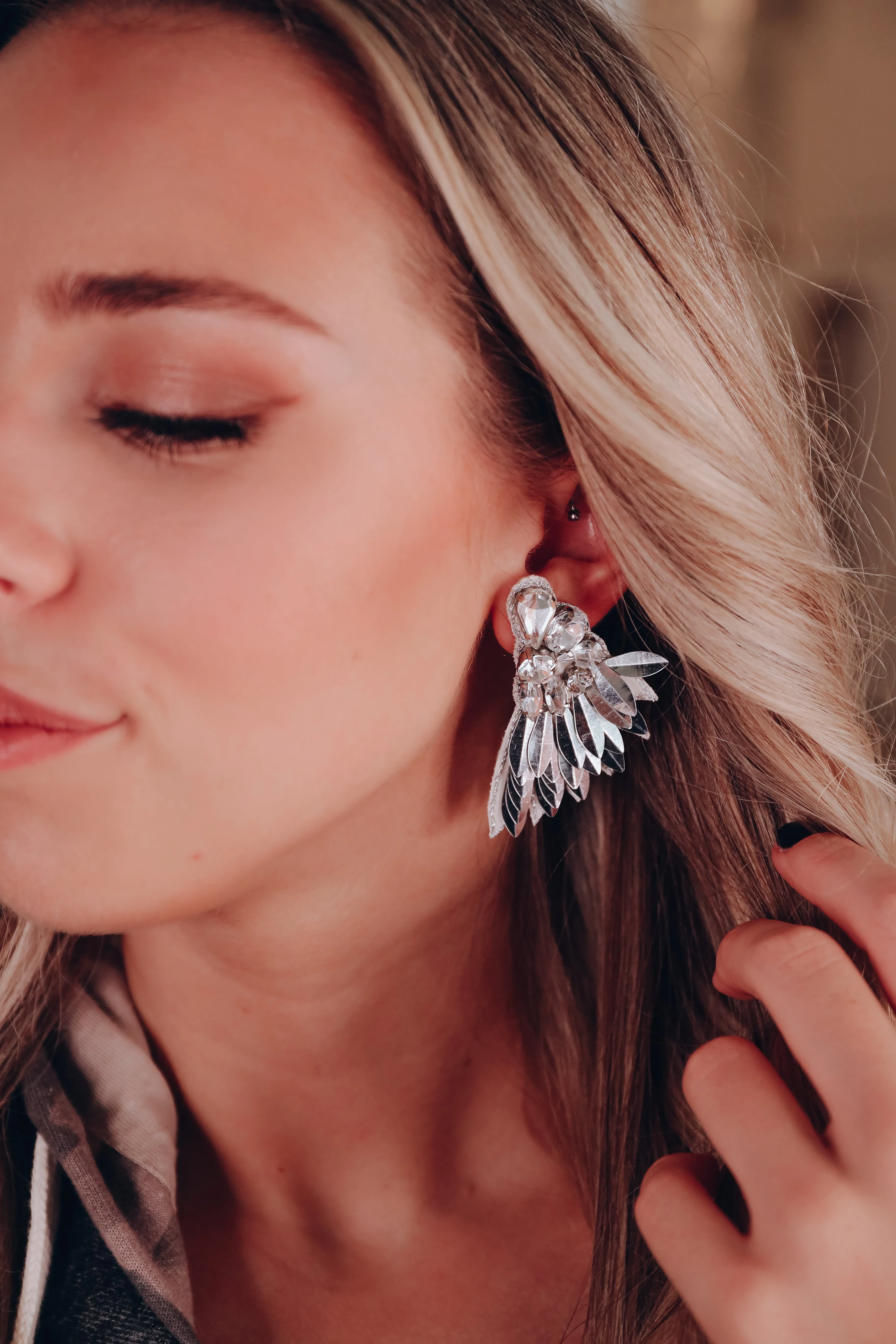 Take Flight Wing Earring - Silver