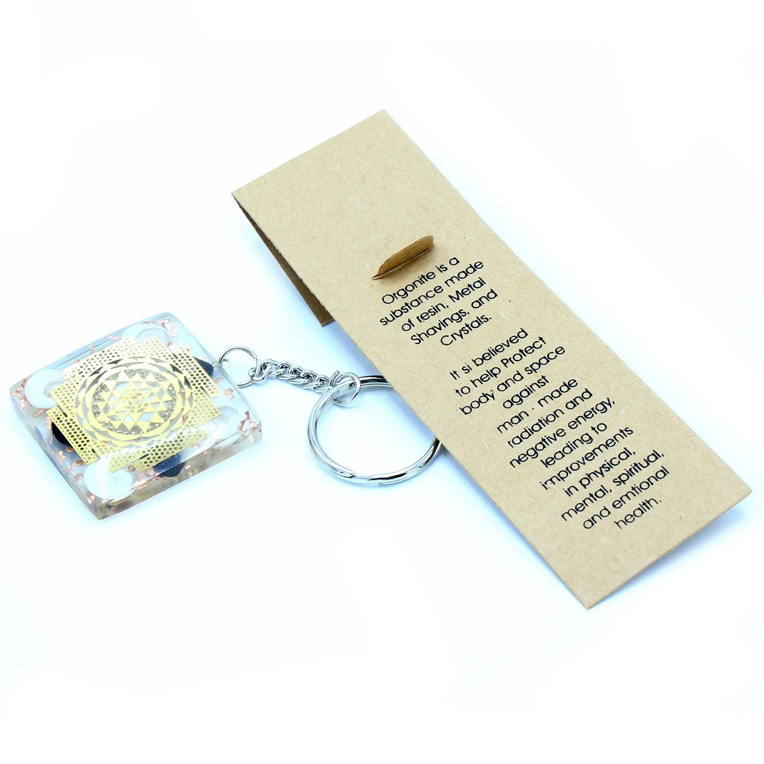 Talisman Keychain Orgonite Power - Home Protect Tourmaline