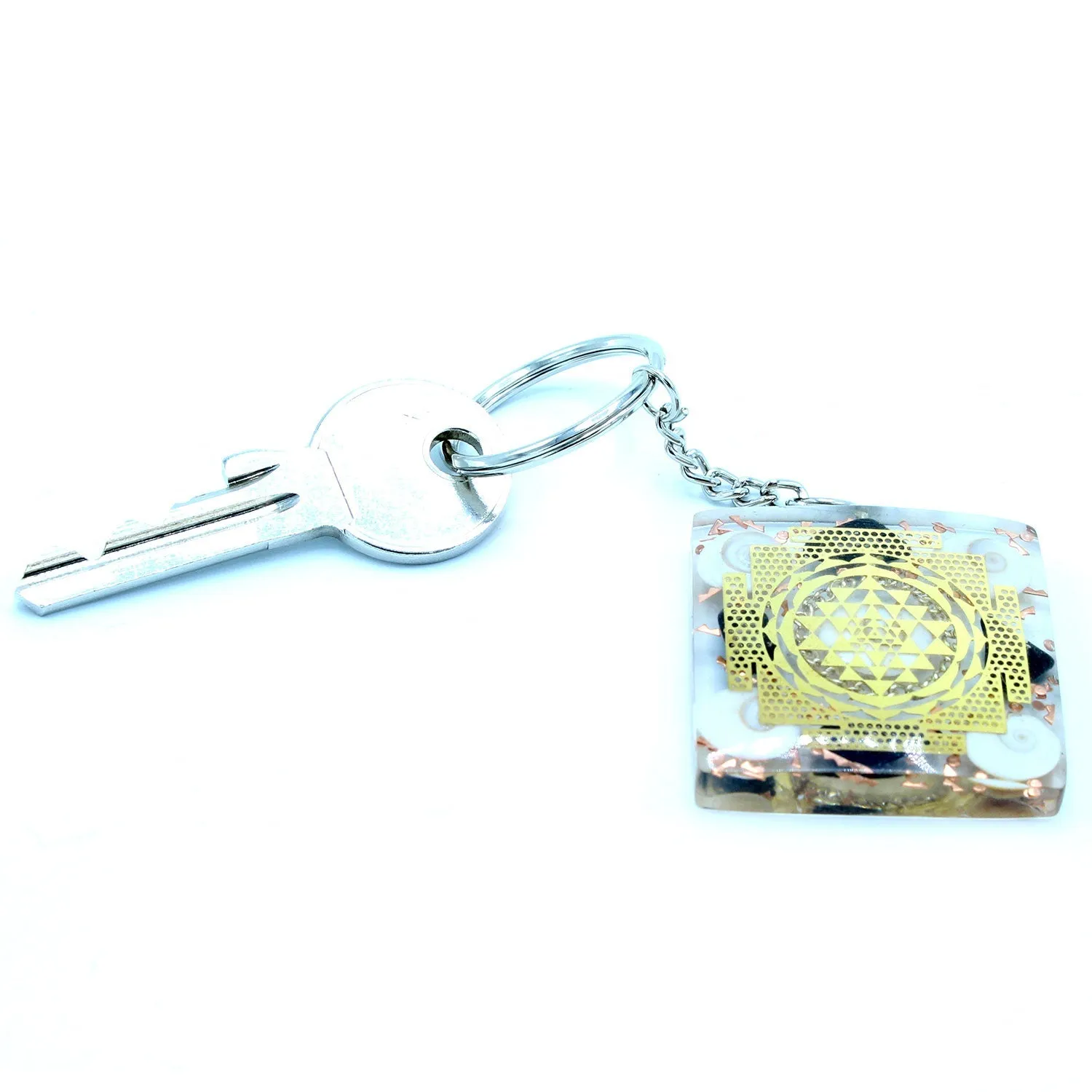 Talisman Keychain Orgonite Power - Home Protect Tourmaline