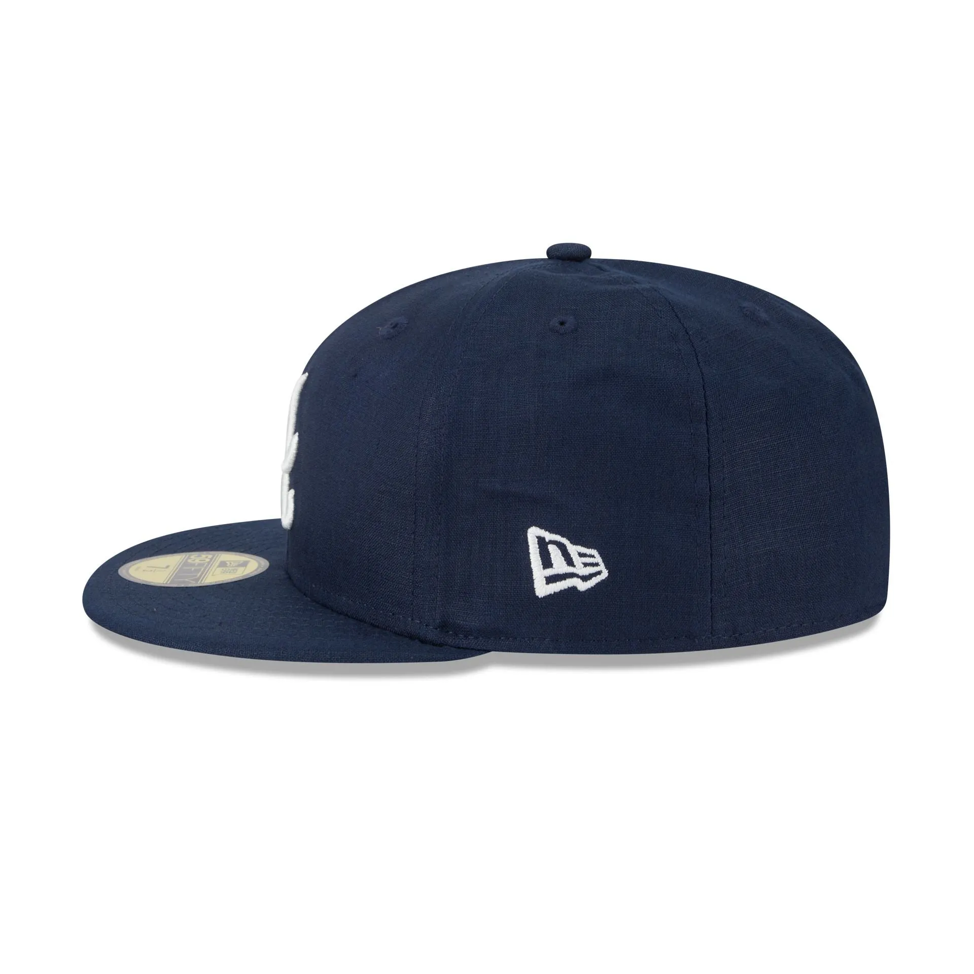 Team Linen Atlanta Braves 59FIFTY Fitted Hat