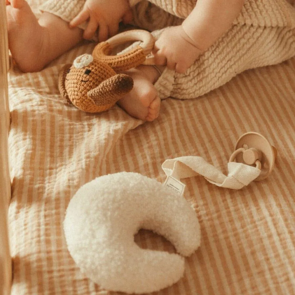 Teddy Pacifier Clip and Comforter