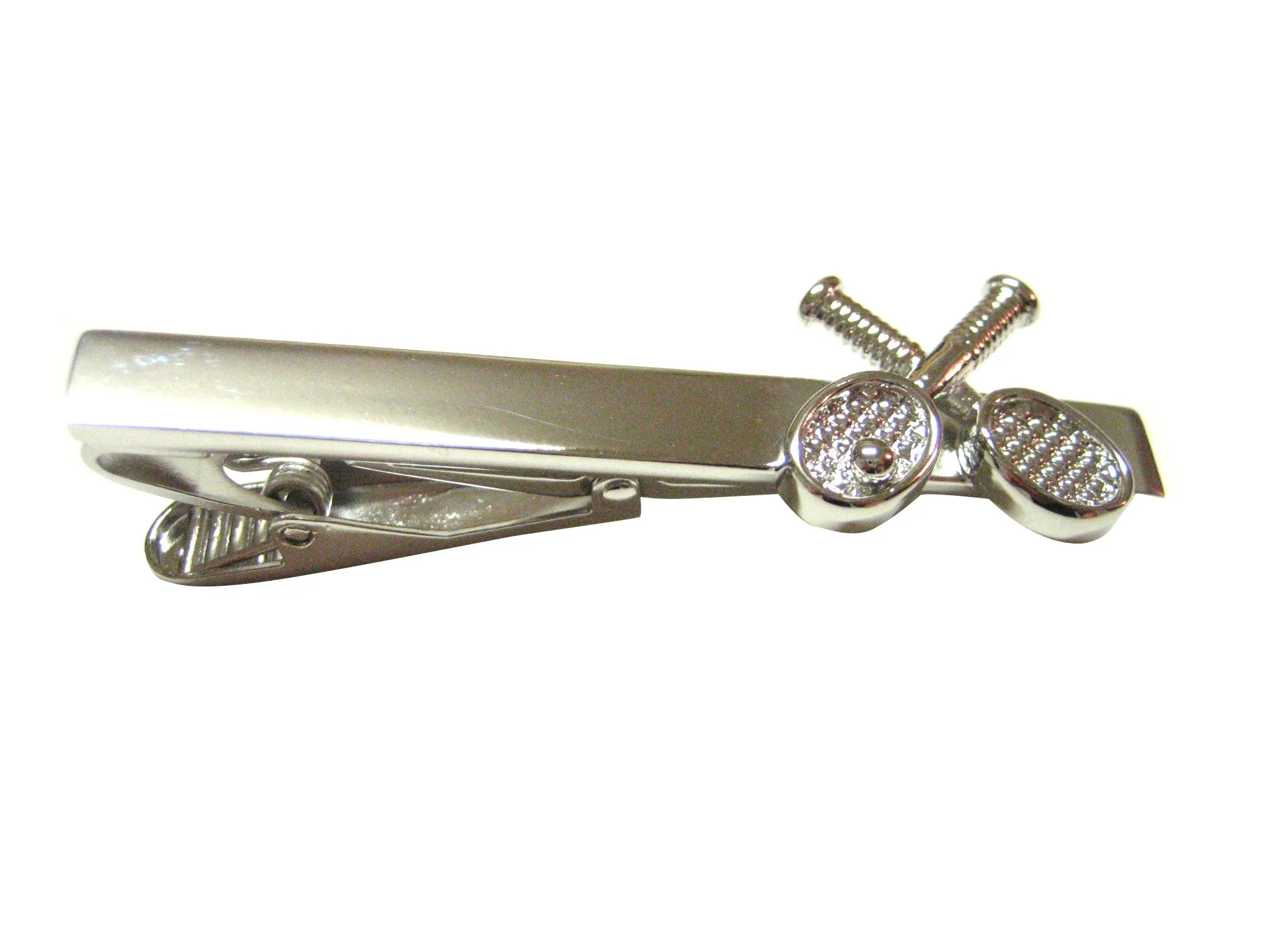 Tennis Racquet and Ball Tie Clip