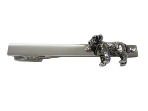 Textured Labrador Dog Square Tie Clip