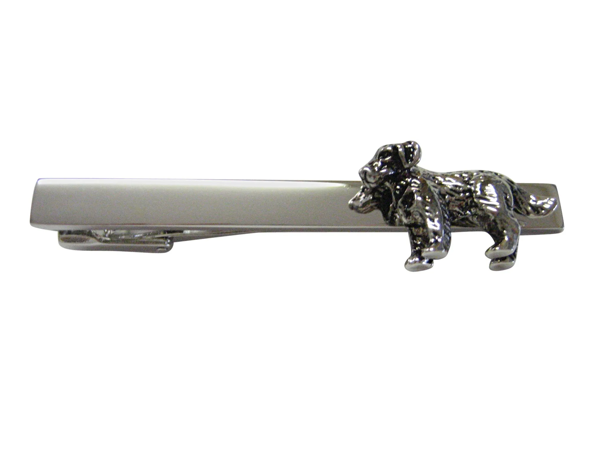 Textured Labrador Dog Square Tie Clip