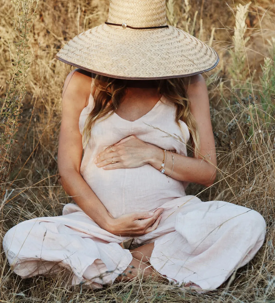 The Linen Jumpsuit // Blush
