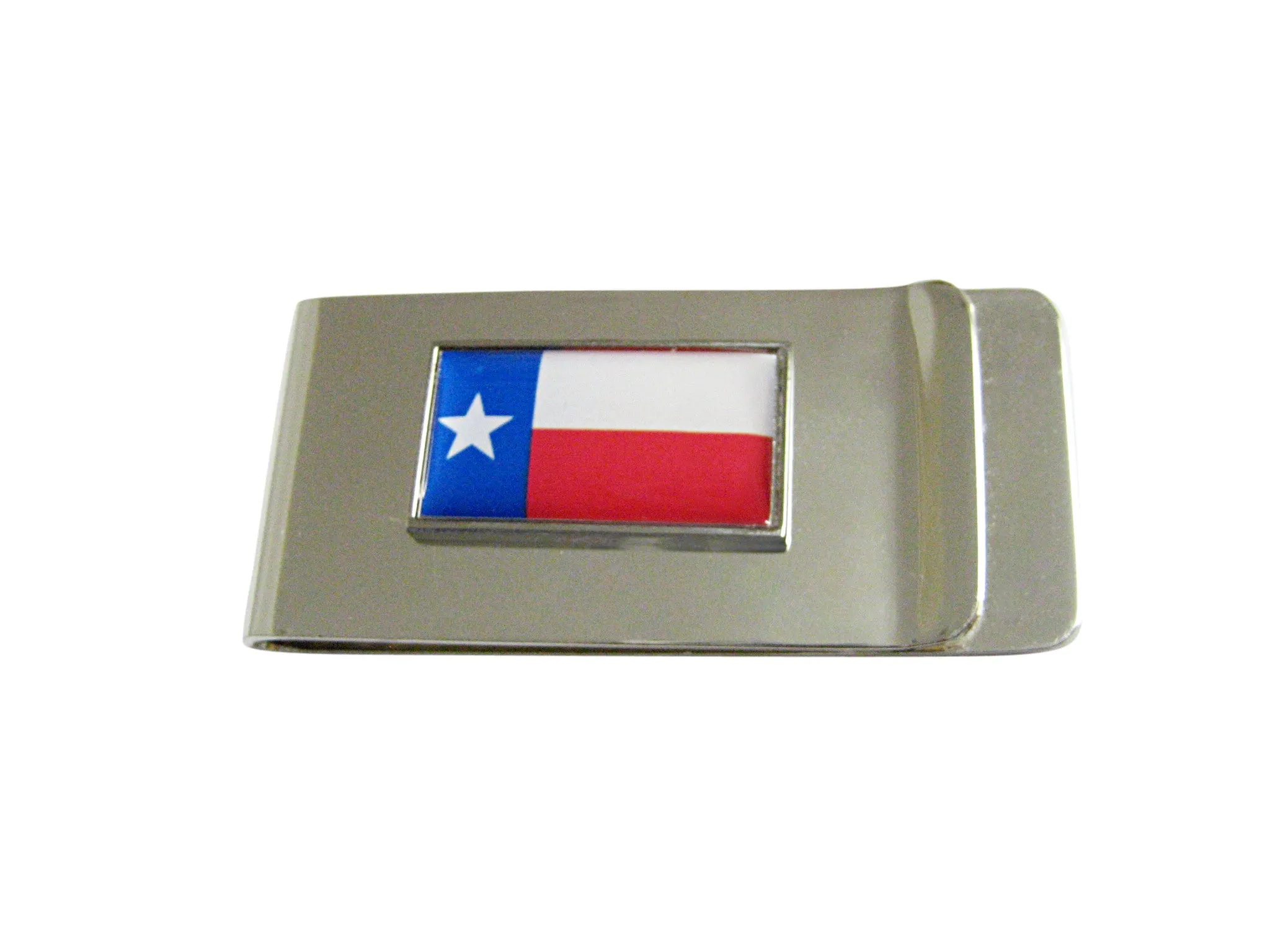 Thin Bordered Texas Flag Pendant Money Clip