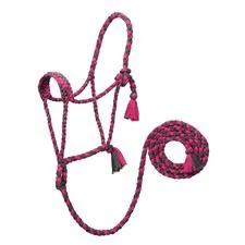 TK35800-50-AVG-Pk/Gry Halter Ecoluxe Rope w/Lead Average