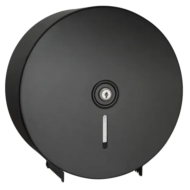 Toilet Tissue Dispenser - Single 9" Roll, Round - Matte Black - Surface Mounted ASI 0042-41