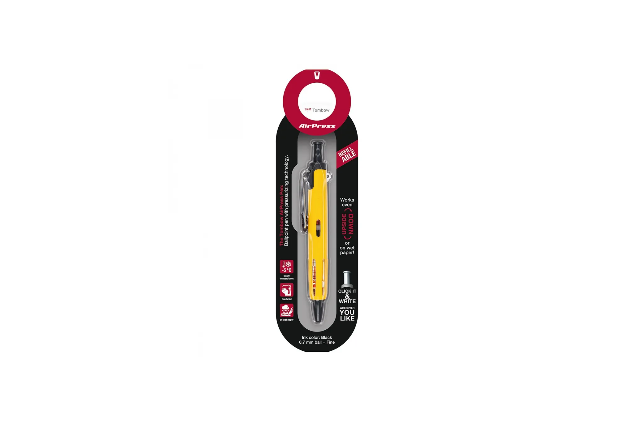 Tombow - AirPress Ballpoint Pen - Yellow