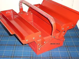 TOOL BOX - FOLDING CANTILEVER TYPE - 3 TRAY- ALL METAL- NEW.