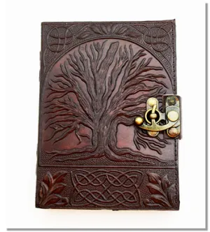 Tree of Life Leather Embossed Journal