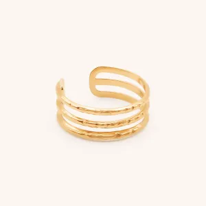 Triple Band Ring, Gold