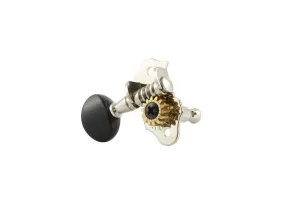 Tuning keys - Grover Ukelele geared keys 9NB (set of 4) with black buttons - 14:1 …