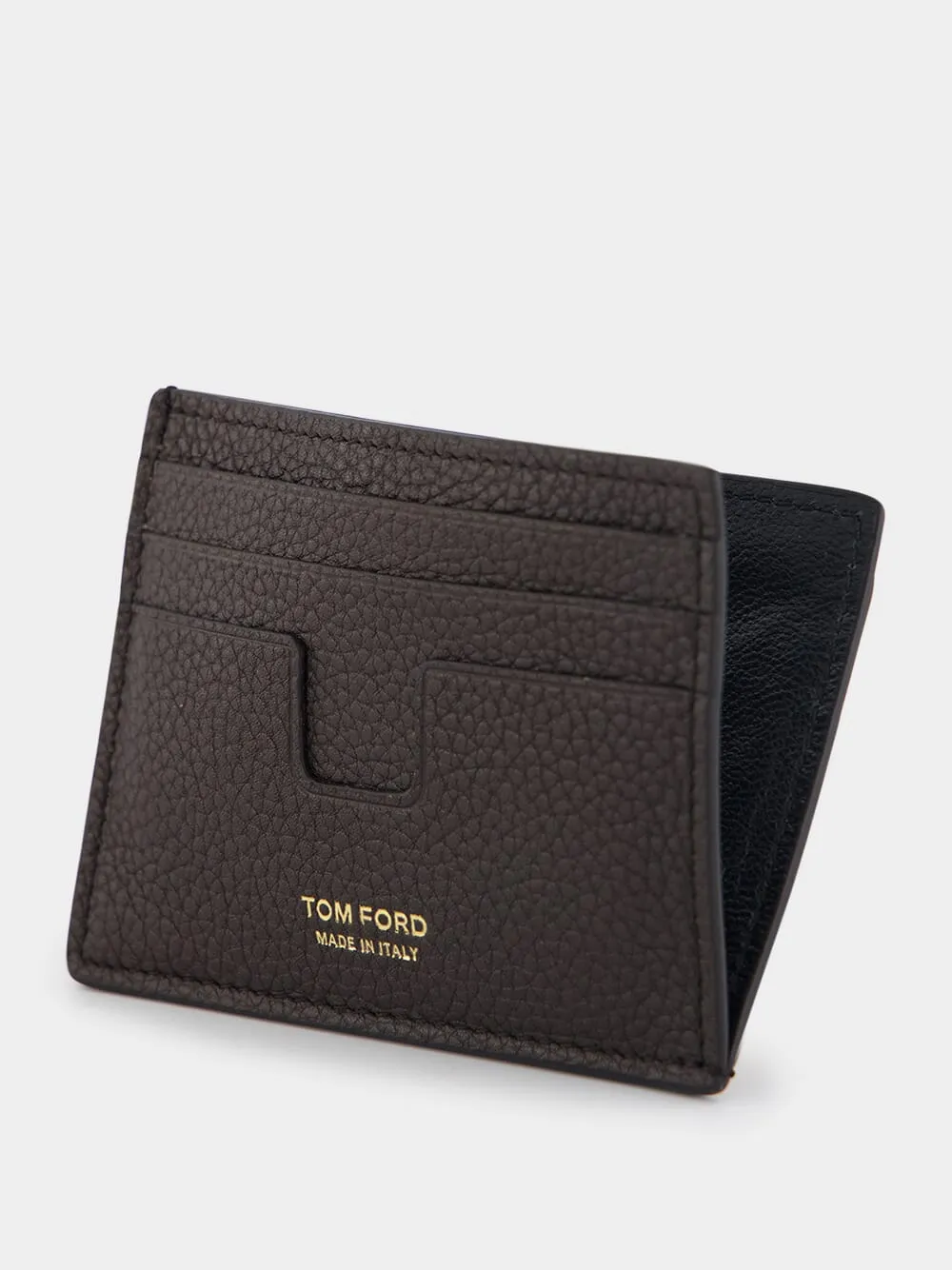 Two-Tone Grain Leather Classic Cardholder