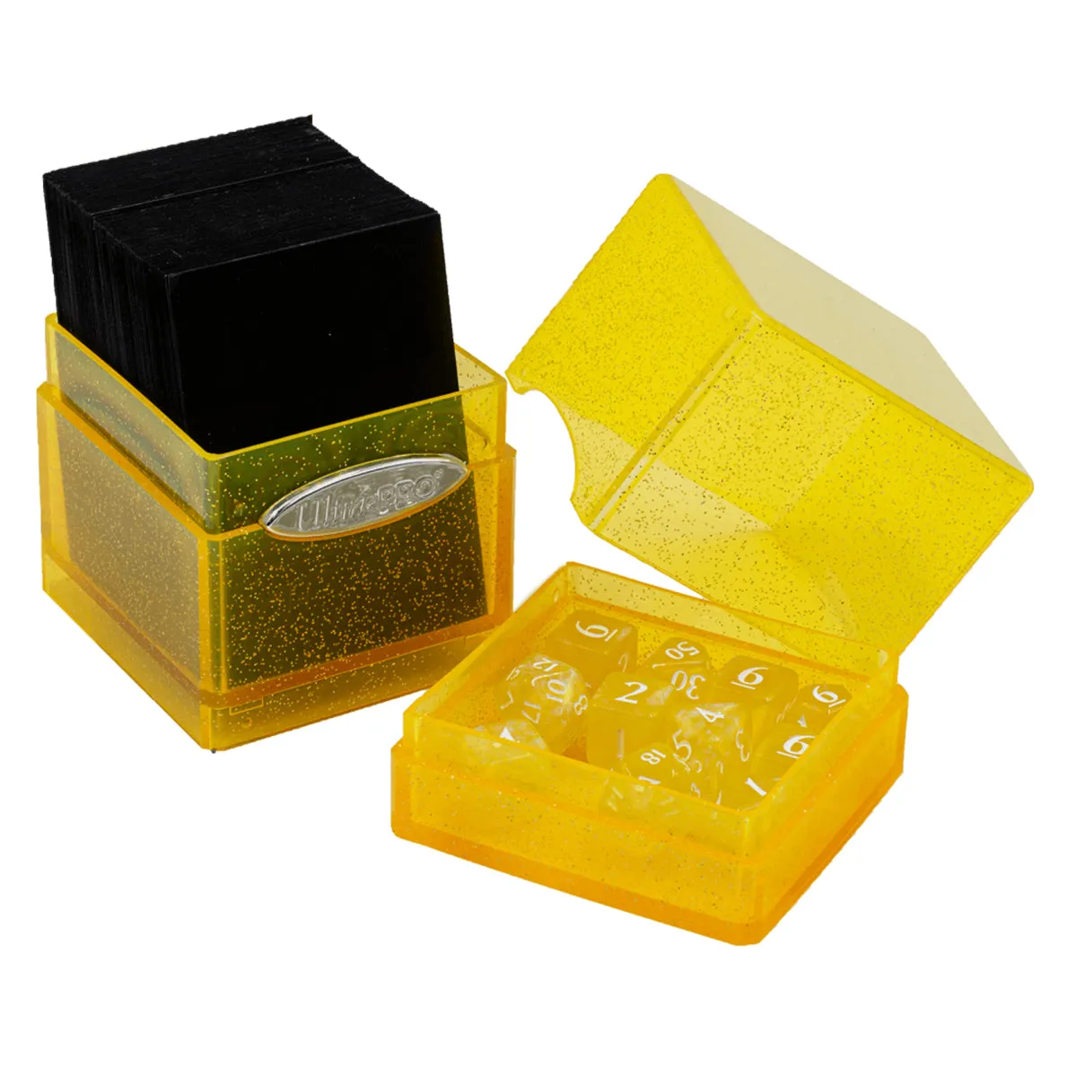 ULTRA PRO Deck Box Satin Tower Glitter - Yellow