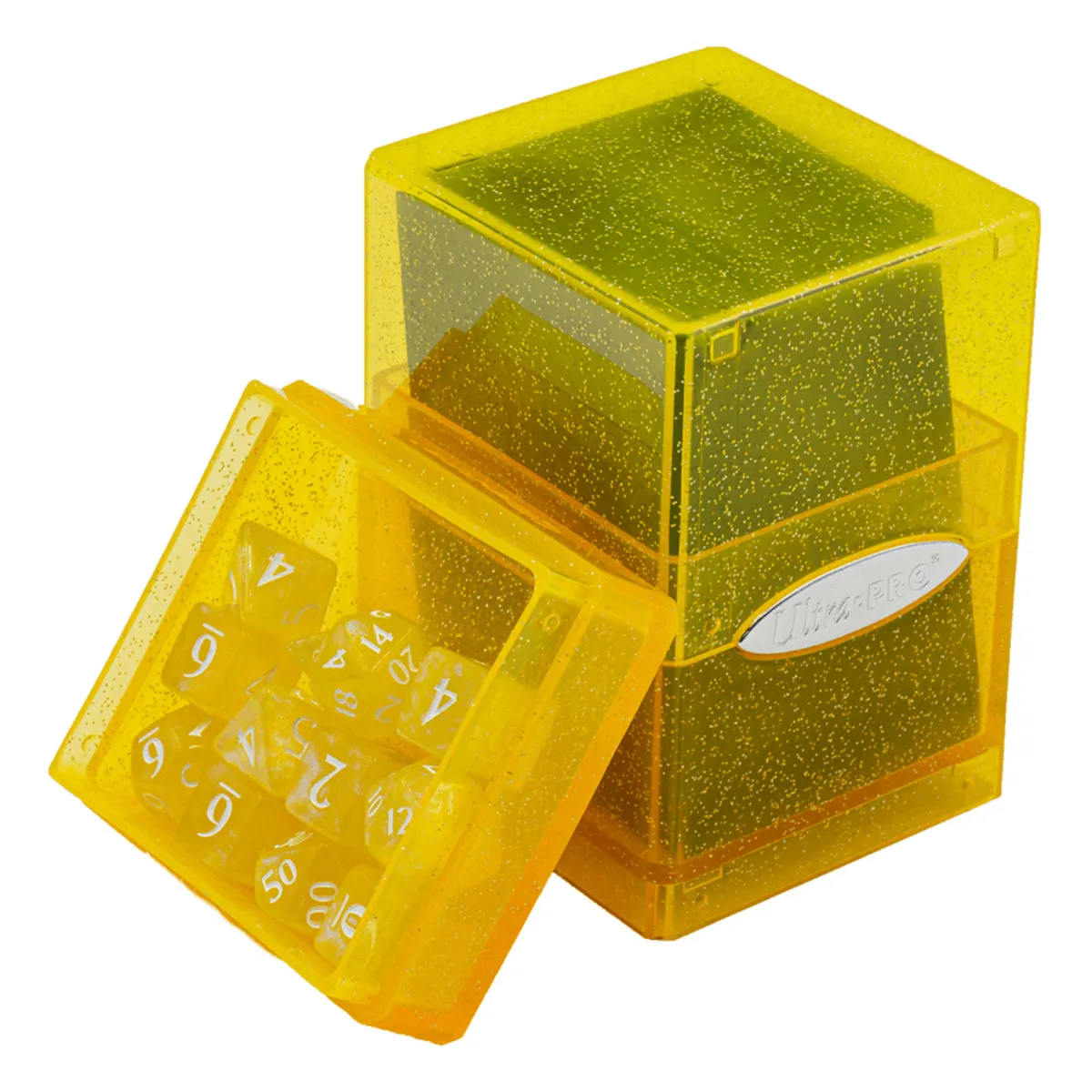 ULTRA PRO Deck Box Satin Tower Glitter - Yellow