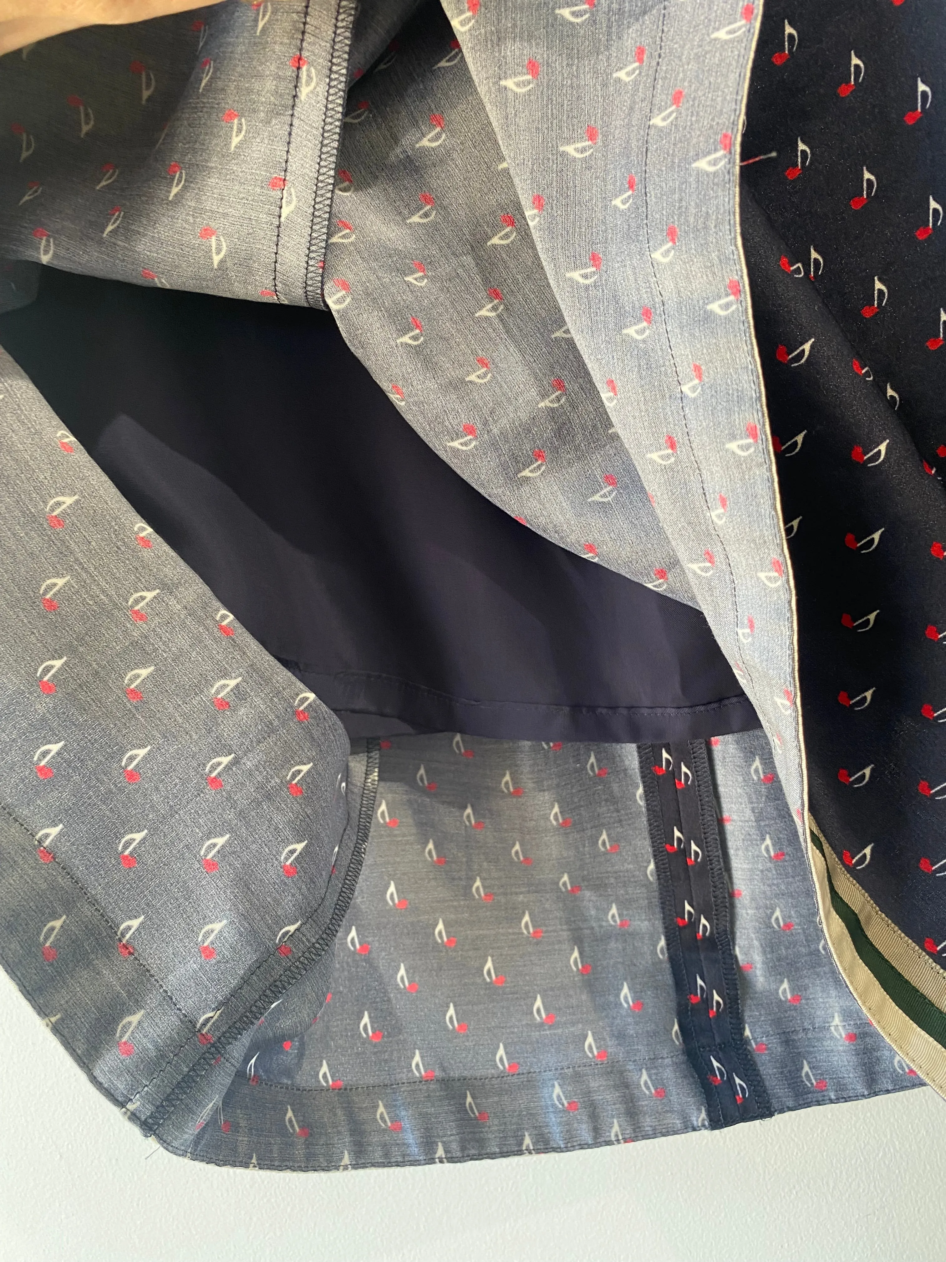 Undercover Brand Jun Takahashi Musical Note Silk Skirt