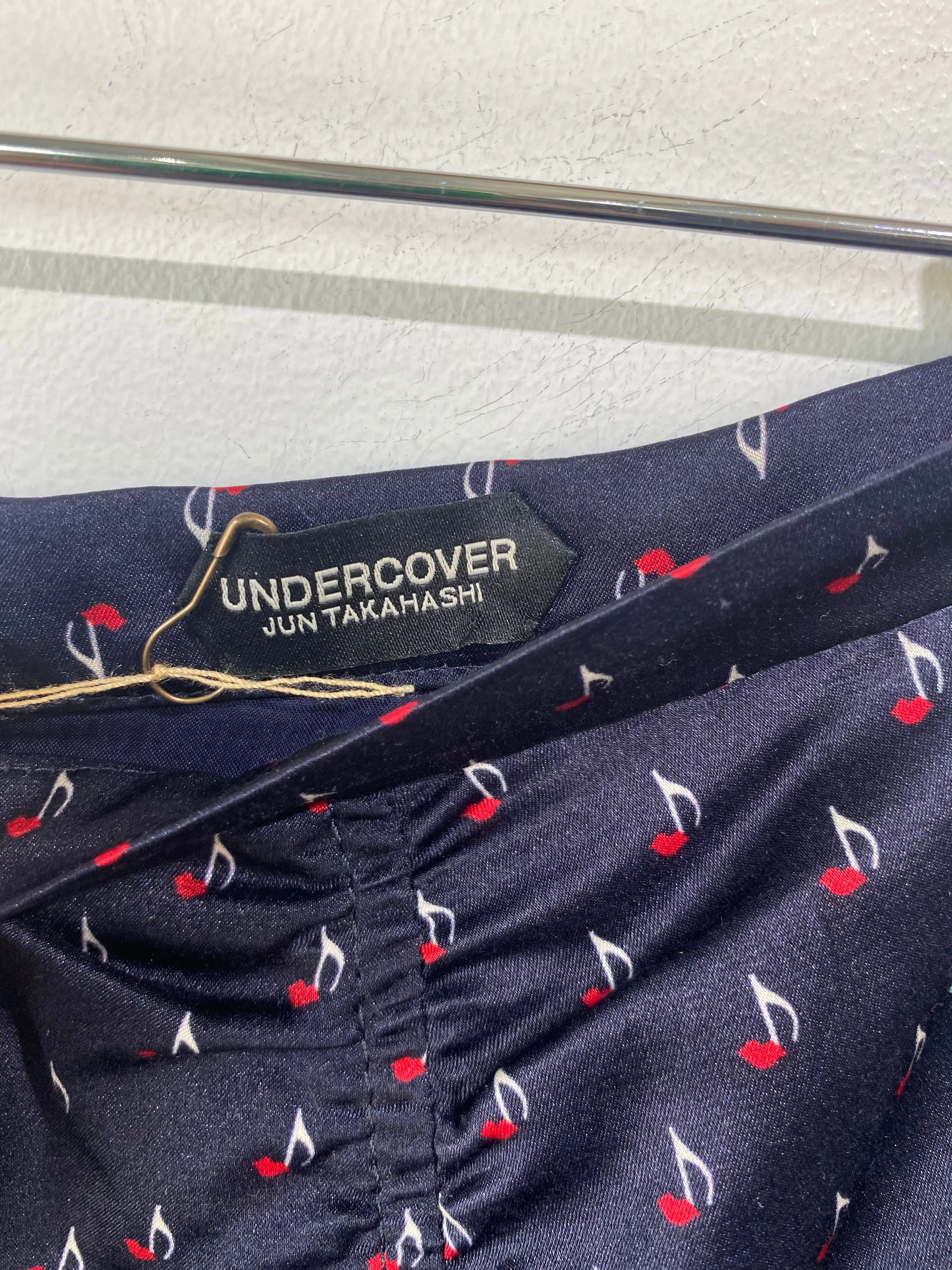Undercover Brand Jun Takahashi Musical Note Silk Skirt