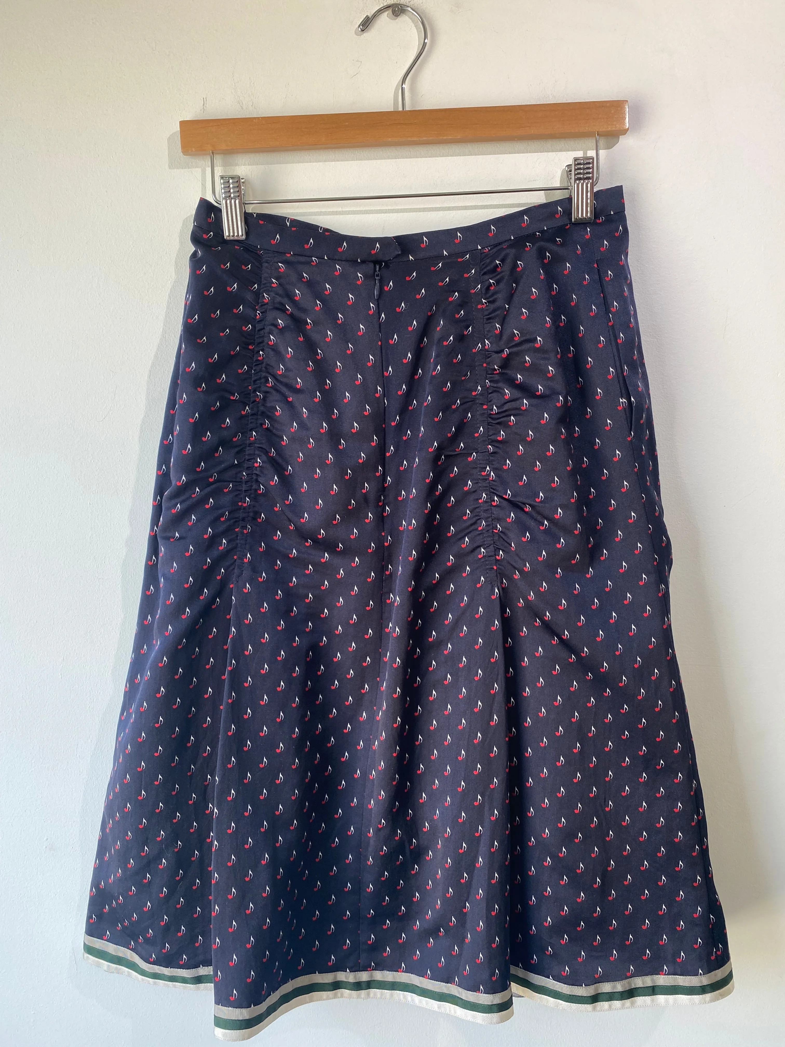 Undercover Brand Jun Takahashi Musical Note Silk Skirt