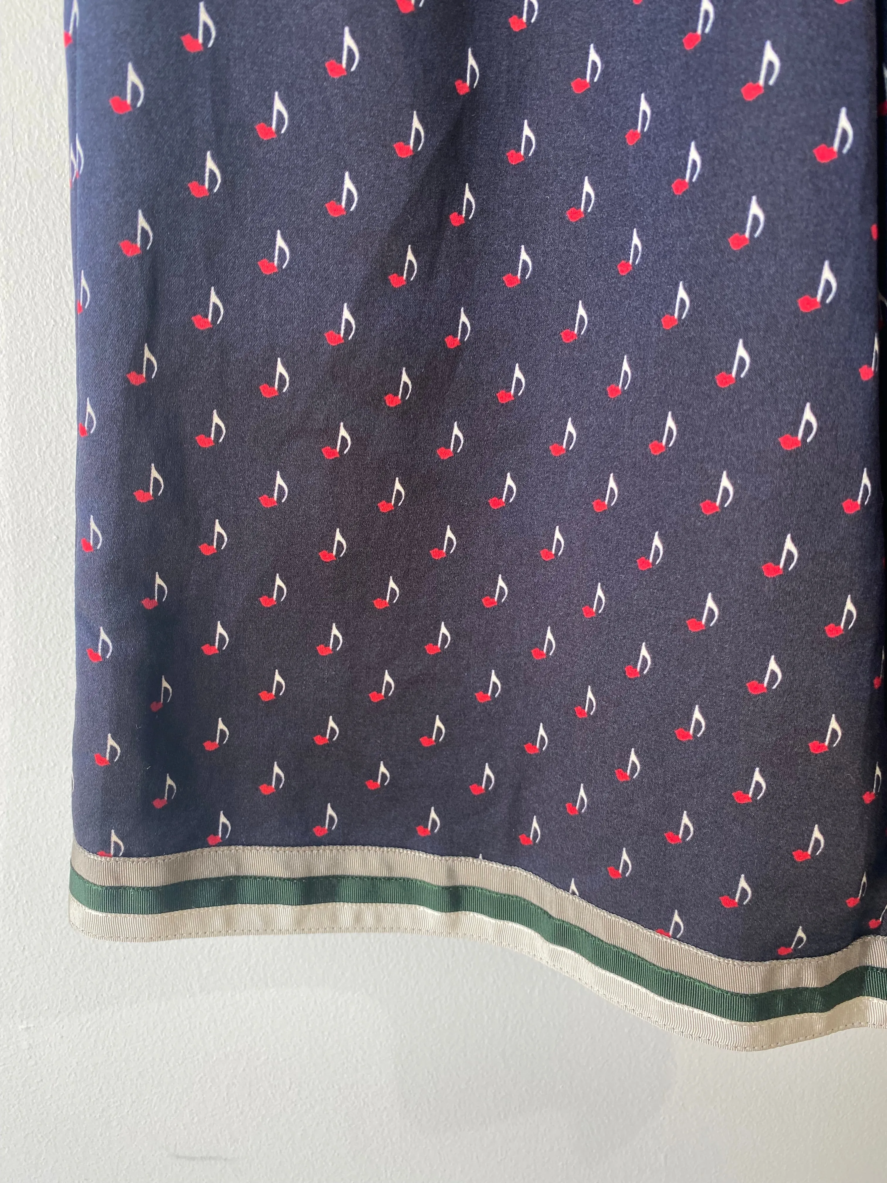 Undercover Brand Jun Takahashi Musical Note Silk Skirt