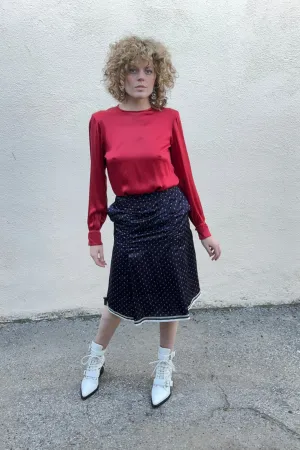 Undercover Brand Jun Takahashi Musical Note Silk Skirt
