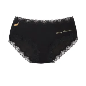 Uwila Warrior - "Wing Woman" Silk Panties Black