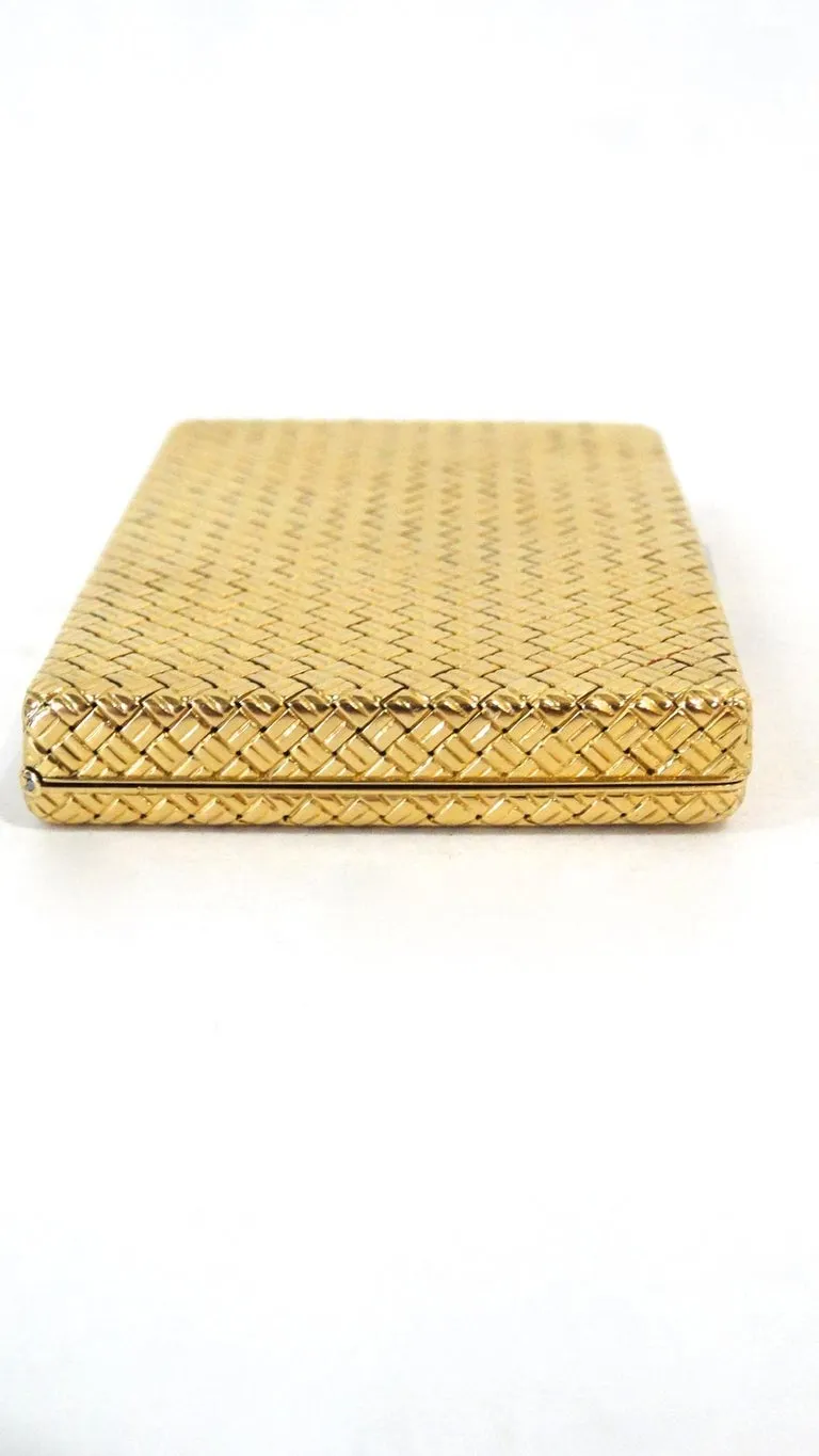Van Cleef & Arpels 18k Gold & White Diamond Case