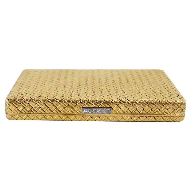 Van Cleef & Arpels 18k Gold & White Diamond Case